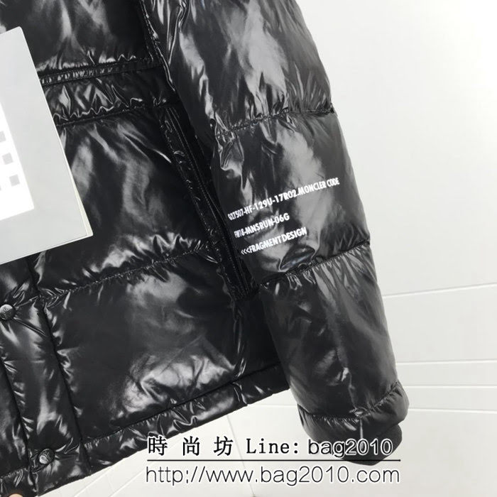 MONCLER蒙口X Fragment聯名款 連帽魔術貼LOGO 男款羽絨服 ydi2208